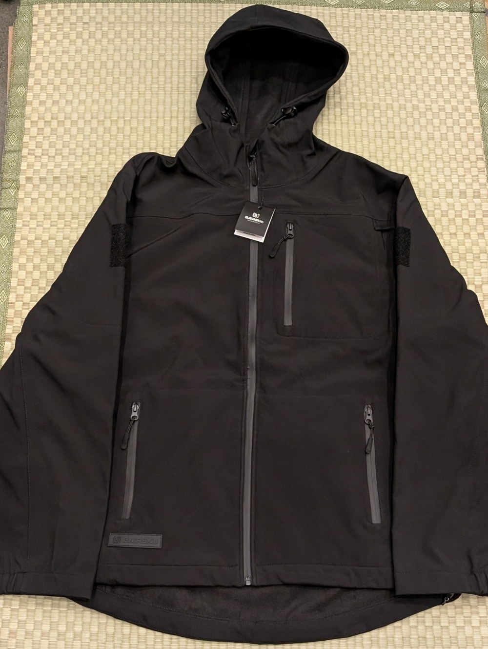 NWT Baerskin Waterproof Fleece-Lined Softshell Jacket Black Men's Size Large
